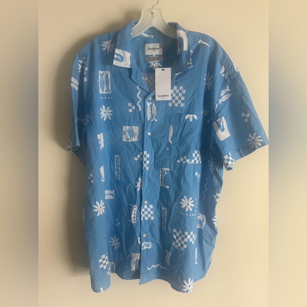 Men's Woven Button Up Shirt XL
